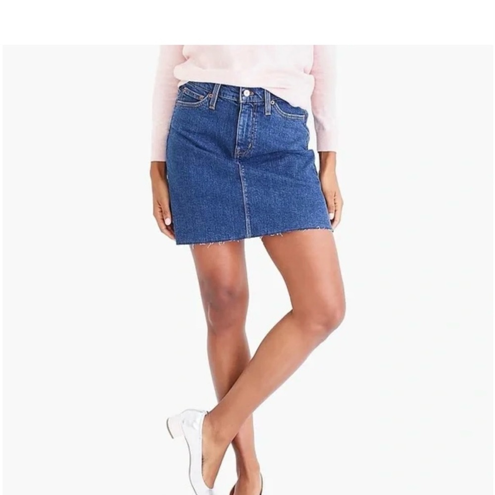 J. Crew Mercantile Raw Edge Mini Skirt Sz 6